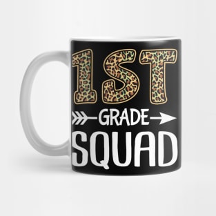 1St Grade Squad Leopard First Grade Eacher Student Mug